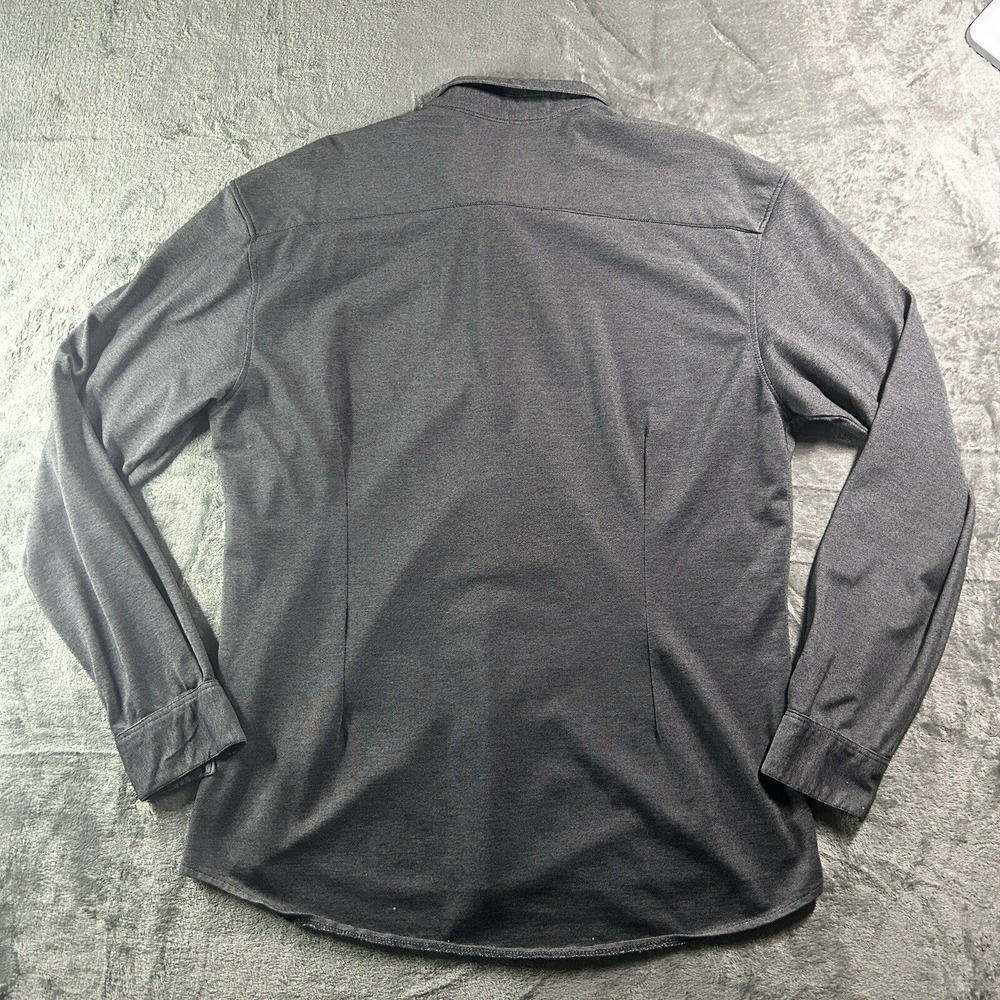 YoungLA Shirt Mens 2XL Button Up Gray Lightweight Stretch Long Sleeve 2XL - Picture 5 of 8